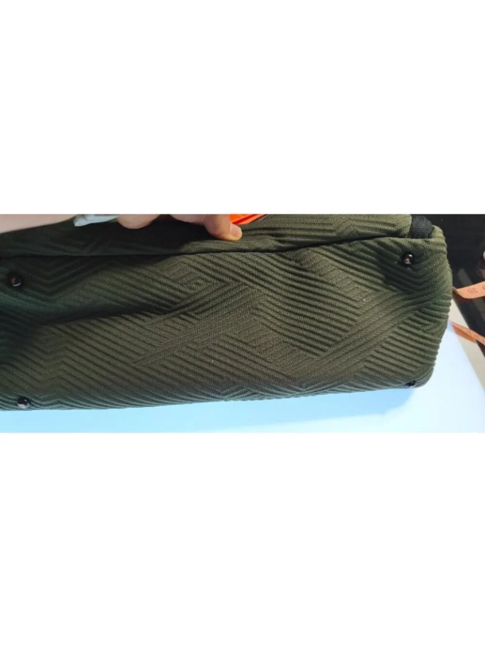 : Go Dash Dot Infinity Bag Olive Green Hobo Tote Gym Yoga Travel Shoulder Purse